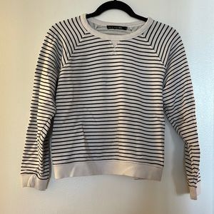Rag & Bone Striped Crew Neck Sweatshirt